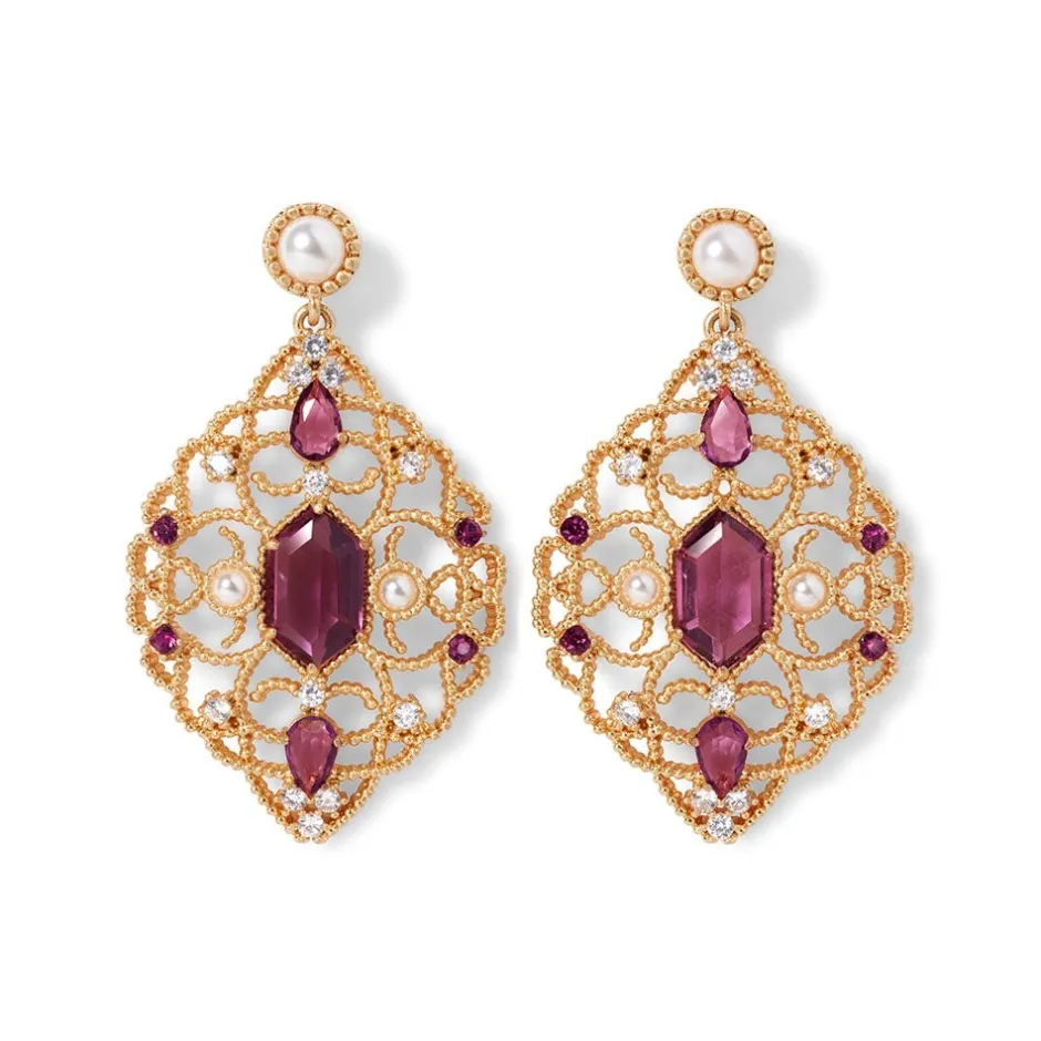 The Met Store Earrings*Turkish Amethyst Statement Earrings