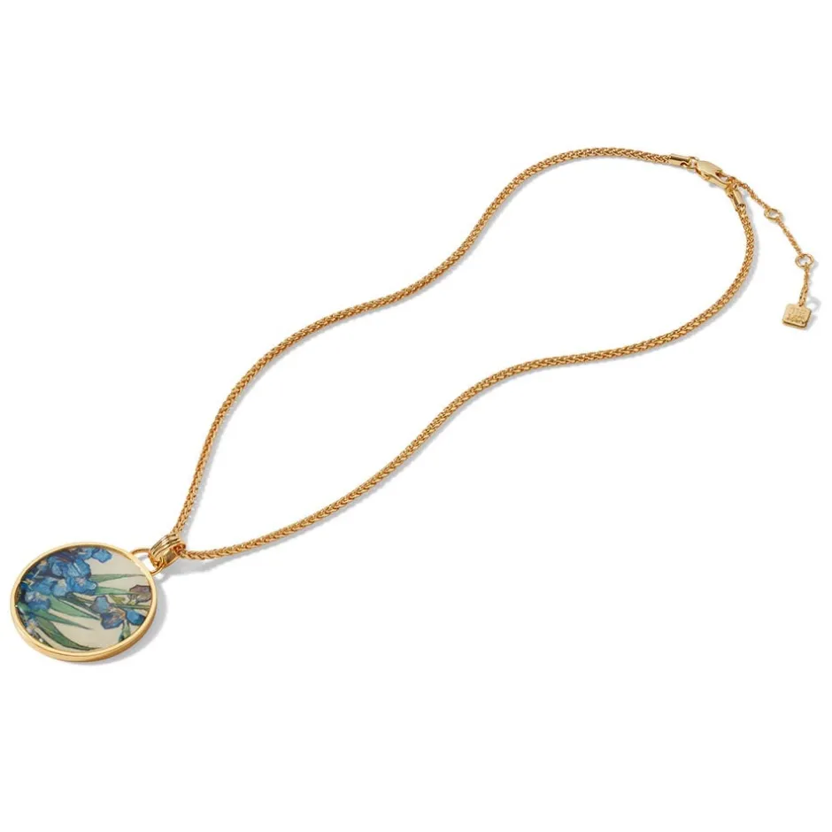 The Met Store Necklaces*Van Gogh Irises Enamel Pendant Necklace