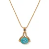 The Met Store Necklaces*Wedjat Eye Scarab Spinning Pendant Necklace