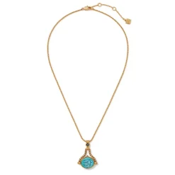The Met Store Necklaces*Wedjat Eye Scarab Spinning Pendant Necklace