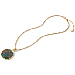 The Met Store Necklaces*William Morris Blackthorn Enamel Pendant Necklace