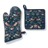 The Met Store Tableware*William Morris Strawberry Thief Pot Holder and Oven Mitt Set