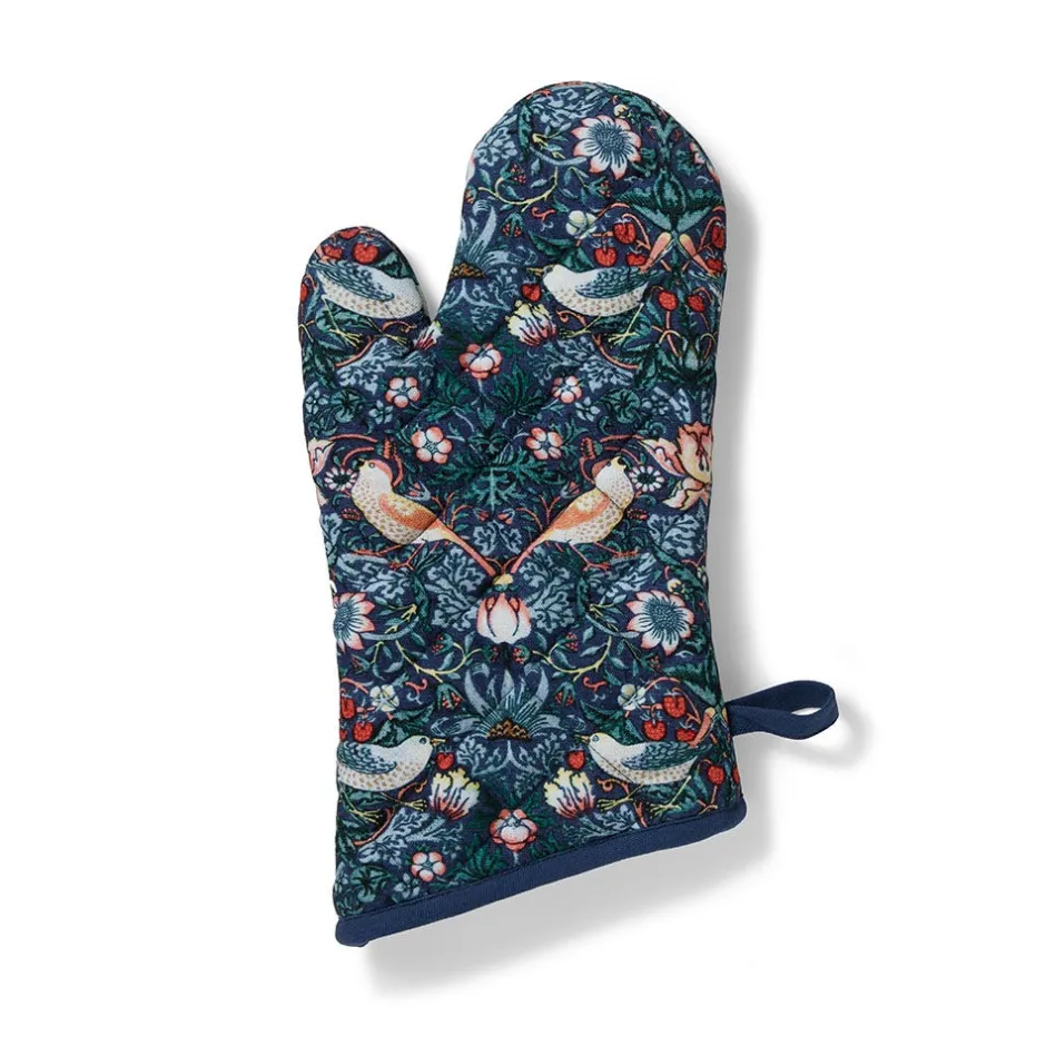 The Met Store Tableware*William Morris Strawberry Thief Pot Holder and Oven Mitt Set