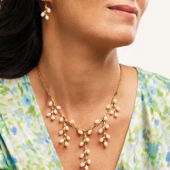 The Met Store Necklaces*Willow Catkins Pearl Bib Necklace