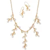 The Met Store Jewelry Sets*Willow Catkins Pearl Bib Necklace and Drop Earrings Set